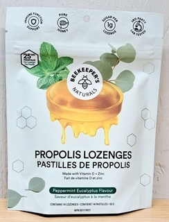 Lozenges Propolis - Peppermint Eucalyptus (Beekeepers)